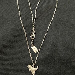 Coach Silver Rexy Necklace